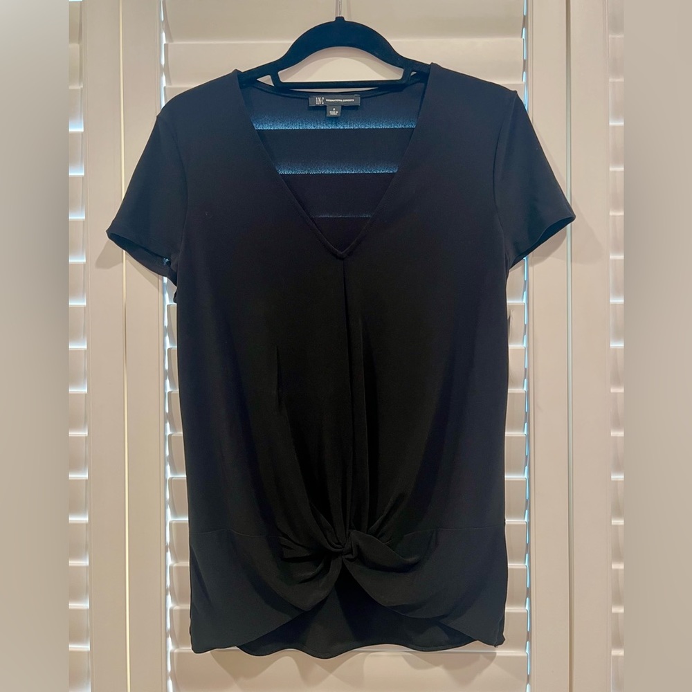 INC black short sleeve top NWT